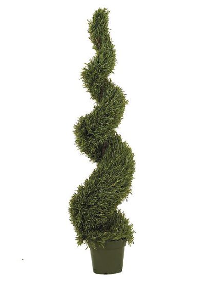 (image for) 5' Rosemary Spiral Topiary Artificial Tree (In-door/Out-door) TEXT_CLOSE_WINDOW