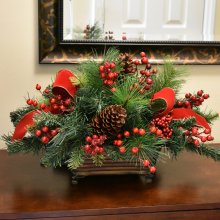 (image for) Berry and Pine Christmas Centerpiece CR1587