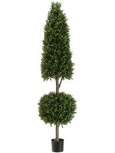 (image for) 5' Cone & Ball-Shaped Boxwood Topiary Tree #TP295