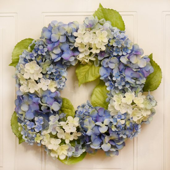 (image for) Lush Blue Hydrangea Wreath WR4990 Out of Stock TEXT_CLOSE_WINDOW