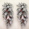 (image for) Set of 2 Flocked Pine Swags