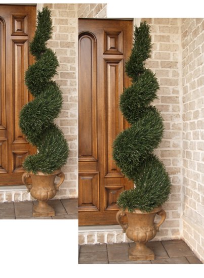 (image for) Set of 2 Spiral Rosemary Topiaries TP2-4RS-275 TEXT_CLOSE_WINDOW