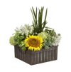 (image for) Sunflower Mixed With Succulents Floral Design ARWF9095