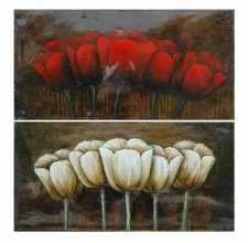 (image for) Red & White Tulips Set/2