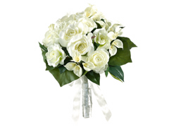 (image for) Cream Bouquet w/Pearl Accents FBX682-CR TEXT_CLOSE_WINDOW