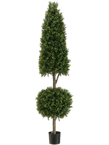 (image for) 5' Cone & Ball-Shaped Boxwood Topiary Tree #TP295 TEXT_CLOSE_WINDOW