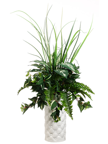 (image for) Grass and Fern Silk Plant and Greenery GRWP7484