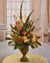 (image for) Rust and Tan Mantle Floral Arrangement AR481