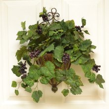 (image for) Metal Wall Sconce with Grape Ivy - Wall Accent SC05