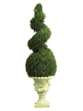 4' Cedar Spiral w/Decorative Vase # NN5222 (Indoor/Outdoor)