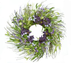 Purple and Lavender Wispy Wreath Out of Stock