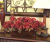 (image for) Burgundy Silk Hydrangea Planter in Hammered Metal AR115-69