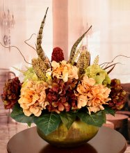 (image for) Hydrangeas and Pods in Sosa Bowl AR485