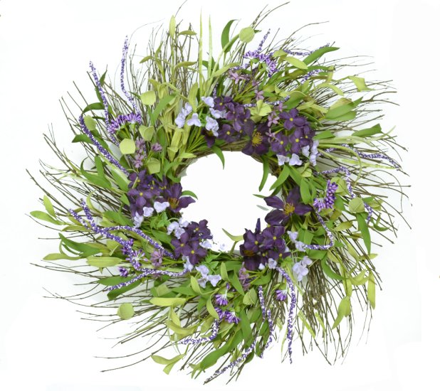 (image for) Purple and Lavender Wispy Wreath Out of Stock TEXT_CLOSE_WINDOW