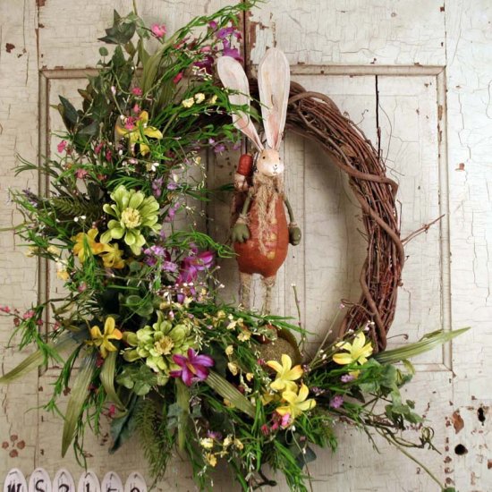 (image for) Crescent Grapevine Wreath with Rabbit WS 2150 Out of Stock TEXT_CLOSE_WINDOW