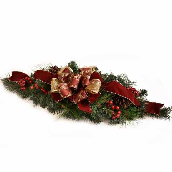 (image for) Burgundy Christmas Centerpiece CR1565 TEXT_CLOSE_WINDOW