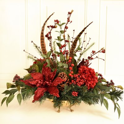 (image for) Burgundy Winter Centerpiece CR1572