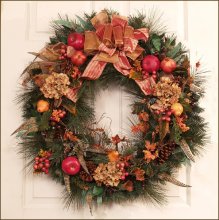 (image for) Grande Copper Fruit Wreath CRWR0820-75