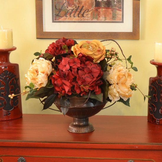 (image for) Peonies, Hydrangea, & Rose Silk Flower Bouquet AR333 TEXT_CLOSE_WINDOW