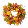 (image for) Colorful Pumpkin Door Wreath WR4646