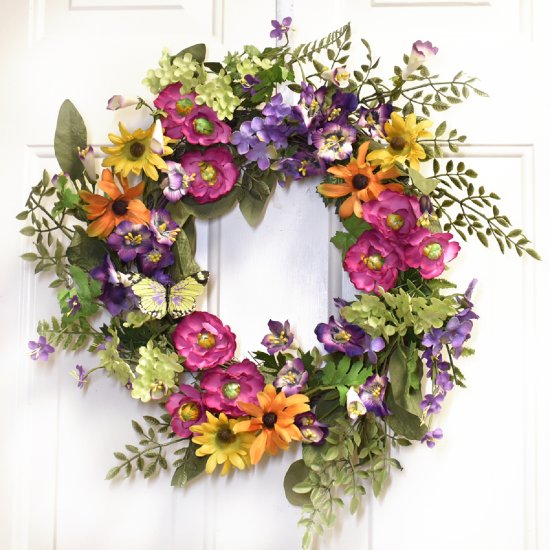 (image for) Summers Glory Silk Flower Wreath WR5017 Out of Stock TEXT_CLOSE_WINDOW