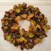 (image for) Deluxe Magnolia Leaf Wreath in Earthtone Color WR4887
