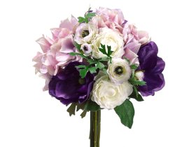 Hydrangea/Ranunculus/Anemone Bouquet Purple Lavender FBQ063-PU