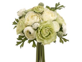 (image for) Ranunculus Bouquet Green Cream FBQ368-GR/CR