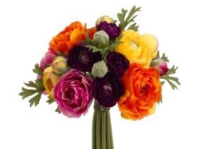 (image for) Ranunculus Bouquet Purple Orange FBQ368-PU/OR