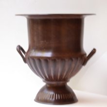 (image for) Dark Metal Pedestal Urn V-012