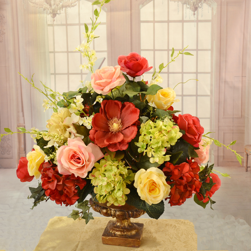 large silk flower arrangements