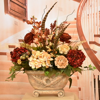 Burgundy Modern Flower Centerpieces