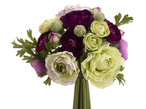 (image for) Purple Green Ranunculus Bouquet TEXT_CLOSE_WINDOW