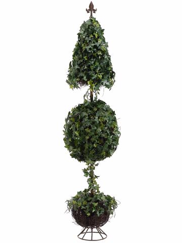 (image for) 5' Cone Ball Ivy Topiary Tree TP862 TEXT_CLOSE_WINDOW